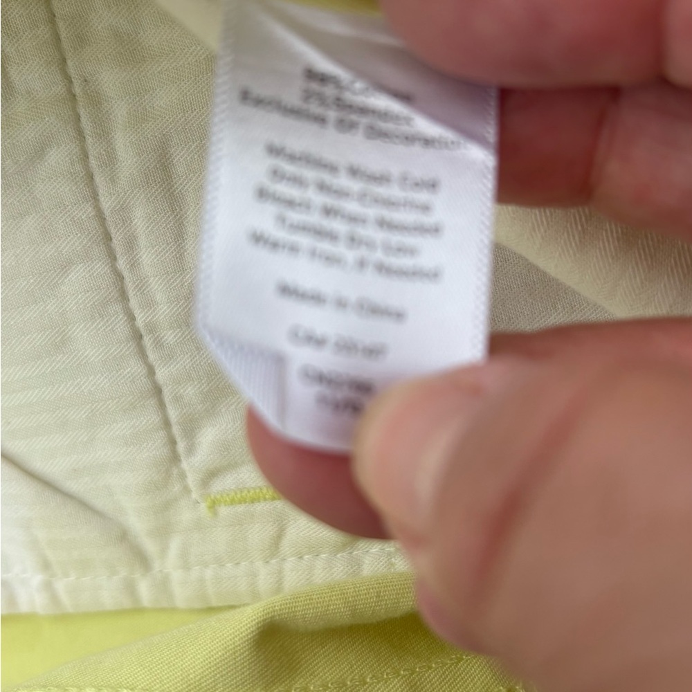 Talbots Lemon Yellow Straight Leg Ankle Pants, Size: 6 - Picture 7 of 7